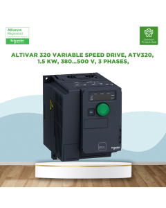 Altivar 320 variable speed drive, ATV320, 1.5 kW, 380…500 V, 3 phases, compact - ATV320U15N4C