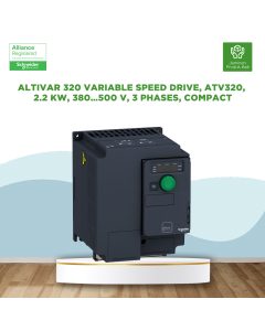 Altivar 320 variable speed drive, ATV320, 2.2 kW, 380…500 V, 3 phases, compact - ATV320U22N4C