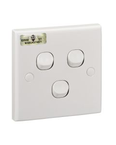 S-Classic - 2-way switch - 3 gangs - white - E33_2_3A_WE_G3