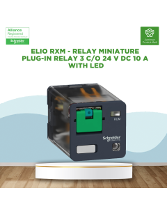 Zelio RXM - Relay Miniature Plug-in relay 3 C/O 24 V DC 10 A with LED - RXM3AB2BD