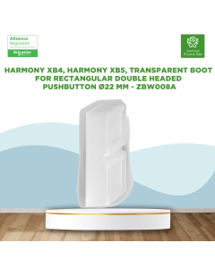 Harmony XB4, Harmony XB5, transparent boot for rectangular double headed pushbutton Ø22 mm - ZBW008A