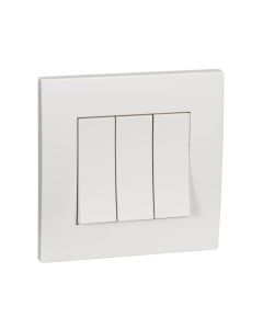 Vivace 10A 250V 3 Gang 2 Way Switch - KB33_WE_G3