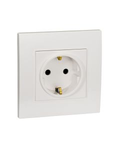 Vivace 16A SCHUKO-SOCKET OUTLET WITH SHUTTER - KB426_16S_WE_G3