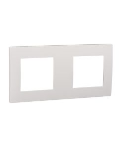 Vivace Twin gang surround cover frame - 146W x 86H x 8D - White - KB_21_WE
