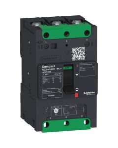 Compact NSXm circuit breaker 63A 3P 16kA at 380/415V(IEC) compression lug - LV426155