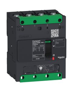 Compact NSXm circuit breaker 100A 4P 16kA at 380/415V(IEC) compression lug - LV426167