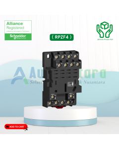 Zelio RPZ - Relay socket - mixed contact - 16 A - < 250 V - screw clamp - for relay RPM4 - RPZF4