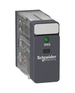 Zelio RXG - Relay interface plug-in relay - 2 C/O standard - 24 V DC - 5 A - with LED - RXG23BD