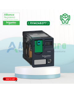 Zelio RXM - Relay Miniature Plug-in relay 2 C/O 230 V AC 12 A with LED - RXM2AB2P7