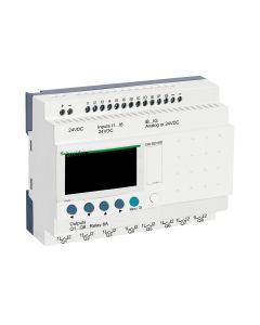 Zelio Logic compact smart relay - 20 I O - 24 V DC - clock - display - SR2B201BD