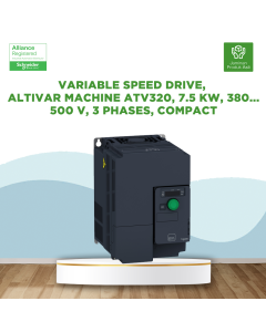 Variable speed drive, Altivar Machine ATV320, 7.5 kW, 380...500 V, 3 phases, compact - ATV320U75N4C