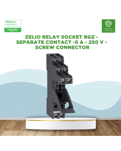 Zelio Relay socket RGZ - separate contact -5 A - 250 V - Screw connector - RGZE1S48M