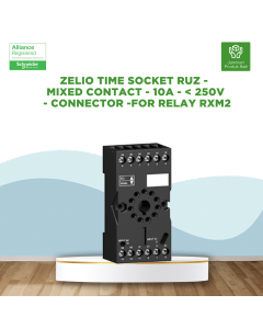 Zelio Time socket RUZ - mixed contact - 10A - < 250V - connector -for relay RXM2.., RUMC3.. - RUZC3M